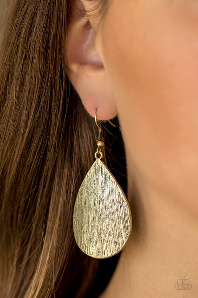 Paparazzi Accessories All Allure - Brass Earrings 