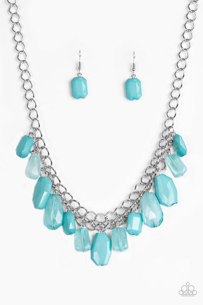 Paparazzi Accessories Glacier Goddess - Blue Necklace & Earrings
