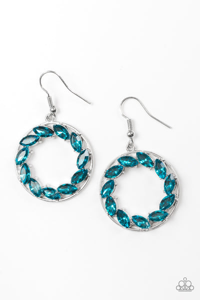 Paparazzi Accessories Global Glow - Blue Earrings