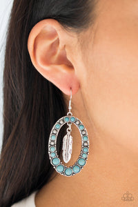 Paparazzi Accessories Put Up A FLIGHT - Blue Earrings 