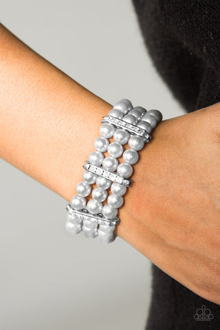 Paparazzi Accessories Put On Your GLAM Face - Silver Bracelet 