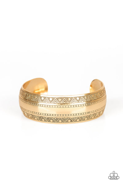 Paparazzi Accessories Desert Peaks - Gold Bracelet 