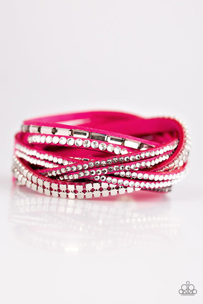 Paparazzi Accessories I Came To Slay - Pink Bracelet 