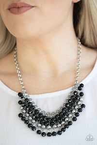 Paparazzi Accessories Jubilant Jingle - Black Necklace & Earrings 