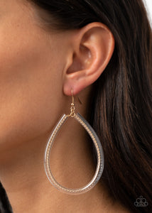 Paparazzi Accessories Just ENCASE You Missed It - Gold Earrings 