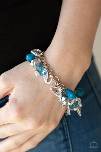 Paparazzi Accessories Charmingly Romantic - Blue Bracelet 