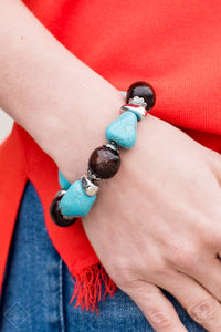 Paparazzi Accessories Gorgeously Grounded - Brown Bracelet 