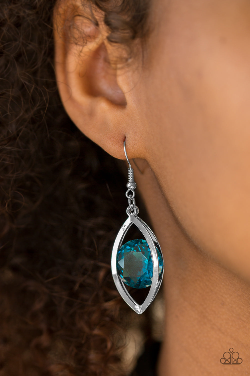 Paparazzi Accessories Your Eyes Only - Blue Earrings 