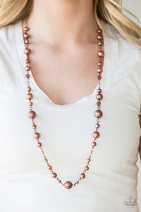 Paparazzi Necklace Modernly Majestic - Copper