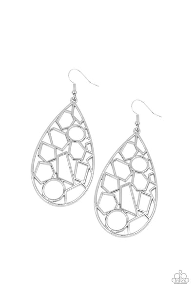 Paparazzi Accessories Reshaped Radiance - Silver Earrings 