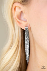 Paparazzi Accessories Night At The Oscars - Black Earrings 