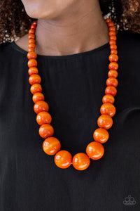 Paparazzi Accessories Effortlessly Everglades - Orange Necklace & Earrings 