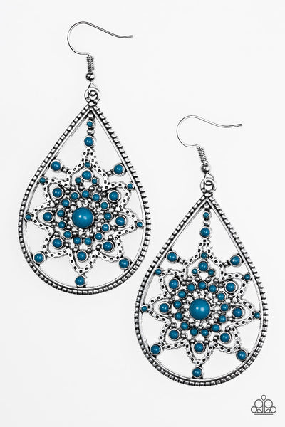 Paparazzi Accessories Daffodil Dreams - Blue Earrings