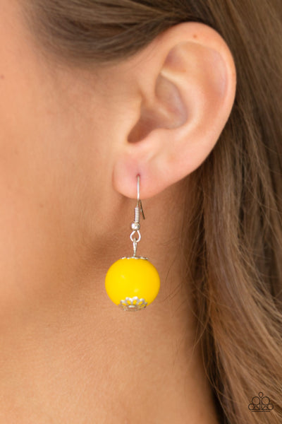 Paparazzi Accessories Summer Breezin - Yellow Necklace & Earrings 