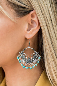 Paparazzi Accessories Canyonlands Celebration Blue Earrings 
