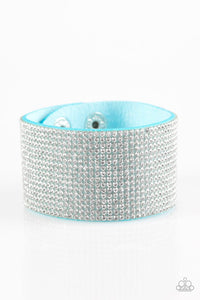 Paparazzi Accessories Roll With The Punches - Blue Bracelet 