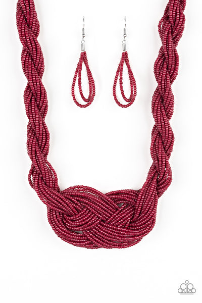 Paparazzi Accessories A Standing Ovation - Red Necklace & Earrings 