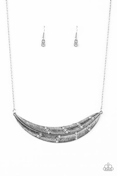 Paparazzi Accessories Say You QUILL - White Necklace & Earrings 