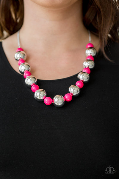 Paparazzi Accessories Top Pop - Pink Necklace & Earrings 