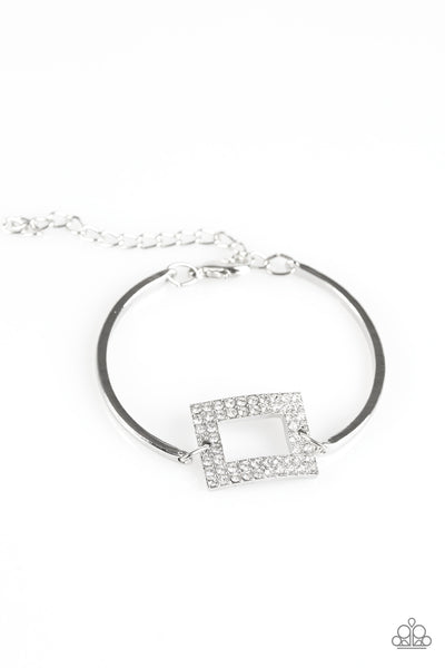 Paparazzi Accessories Main Street Metro - White Bracelet 