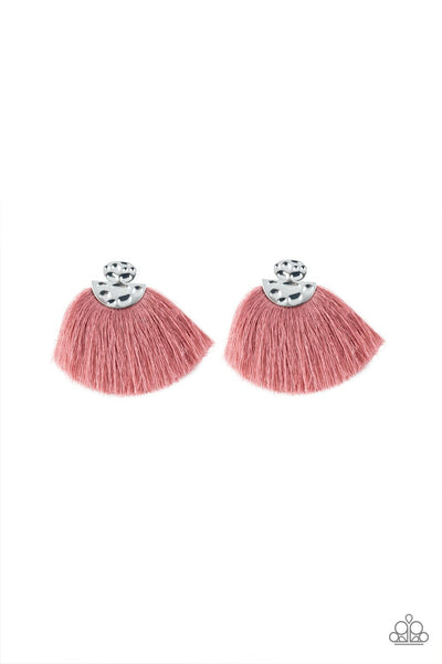 Paparazzi Accessories Make Some PLUME - Pink Earrings 