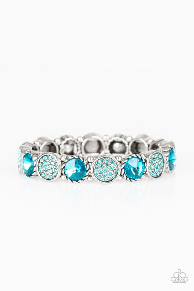 Paparazzi Accessories Take A Moment To Reflect - Blue Bracelet 