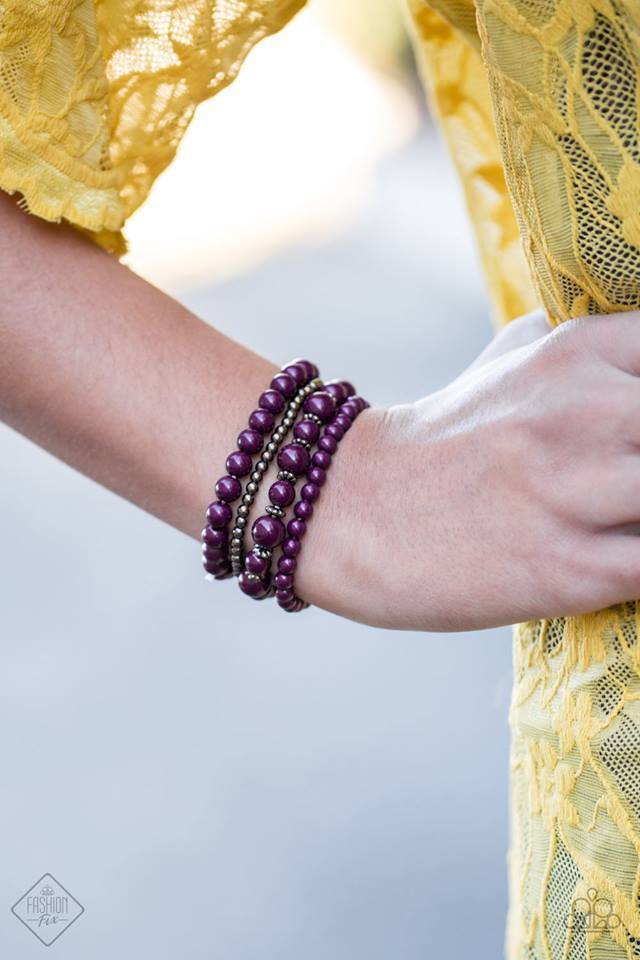 Paparazzi Accessories Rockin Rococo Purple Bracelet 