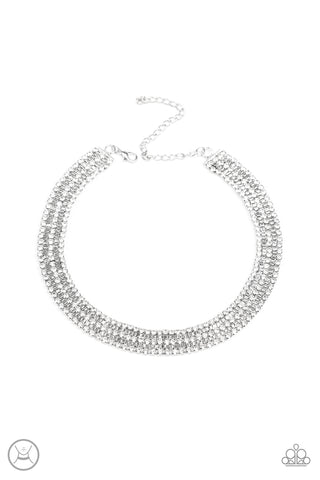 Paparazzi Accessories Full REIGN - White Necklace 