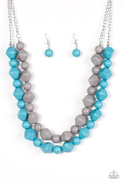 Paparazzi Accessories Rio Rhythm - Blue Necklace & Earrings 