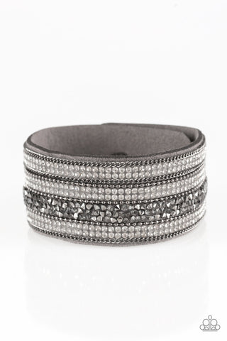 Paparazzi Accessories Really Rock Band- Silver Bracelet 