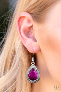 Paparazzi Accessories Grandmaster Shimmer - Pink Earrings 