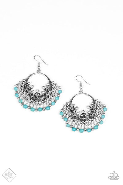 Paparazzi Accessories Canyonlands Celebration Blue Earrings 