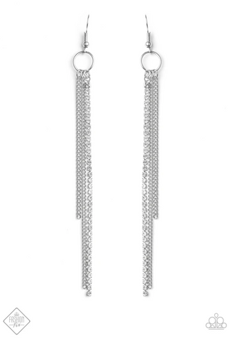 Paparazzi Accessories 7 Days a SLEEK- White Earrings 