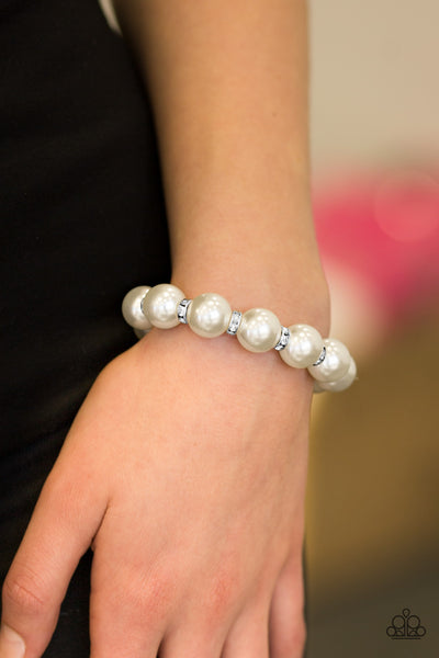 Paparazzi Accessories Here Comes The BRIDESMAID - White Bracelet 