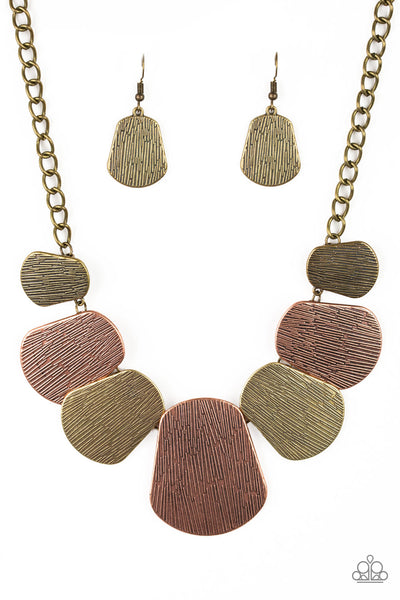 Paparazzi Accessories CAVE The Day - Multi Necklace & Earrings 