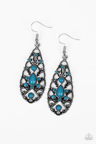 Paparazzi Accessories Fantastically Fanciful - Blue Earrings 