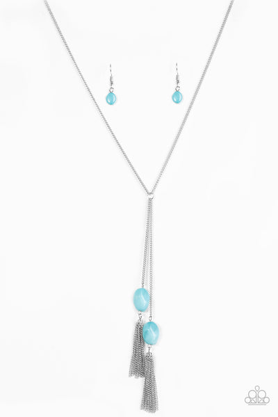 Paparazzi Accessories GLOW Your Roll - Blue Necklace & Earrings 