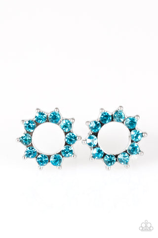 Paparazzi Accessories Richly Resplendent - Blue Post Earrings