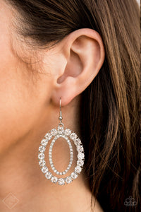 Paparazzi Accessories Deluxe Luxury White Earrings 