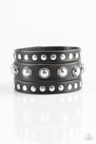 Paparazzi Accessories - Win Your Spurs - Black Bracelet