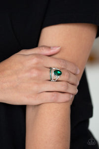 Paparazzi Accessories Spectacular Sparkle - Green Ring