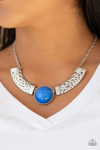 Paparazzi Accessories Egyptian Spell -Blue Necklace & Earrings 