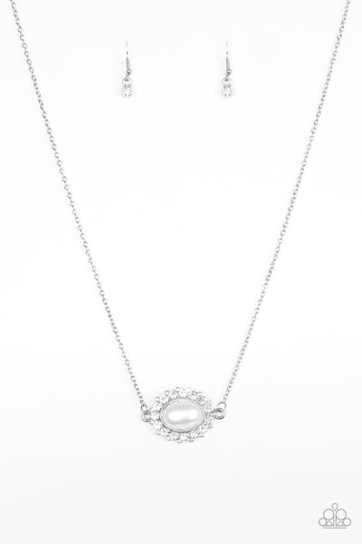 Paparazzi Accessories Stardom Shine - White Necklace & Earrings 