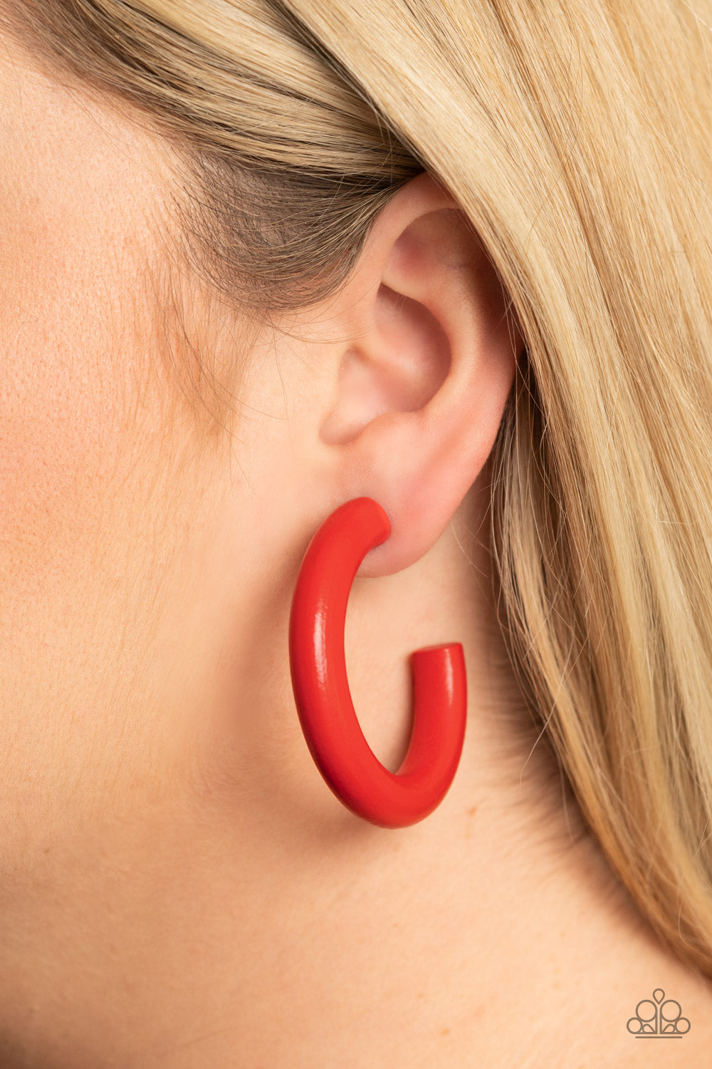 Paparazzi Accessories Woodsy Wonder - Red Earrings 