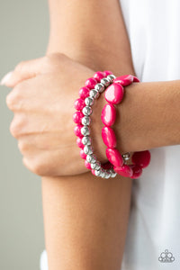 Paparazzi Accessories Color Venture - Pink Bracelet 