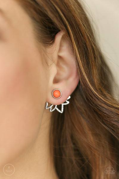 Paparazzi Accessories Lotus Breeze - Orange Earrings 