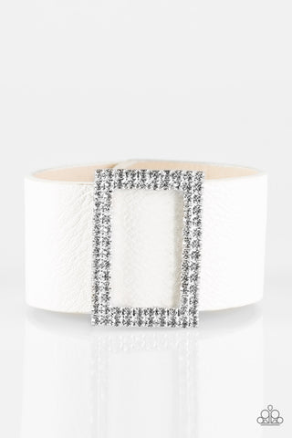 Paparazzi Bracelet STUNNING For You - White