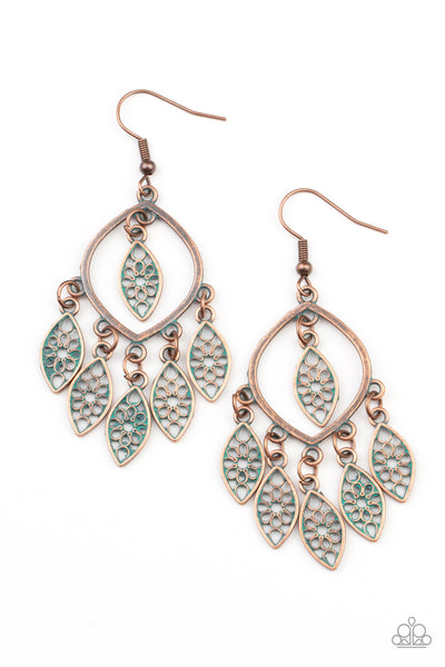 Paparazzi Accessories Artisan Garden - Copper Earrings 