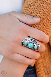 Paparazzi Accessories Stone Oracle Blue Ring