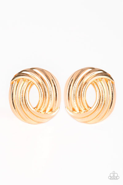 Paparazzi Accessories Rare Refinement - Gold Earrings 